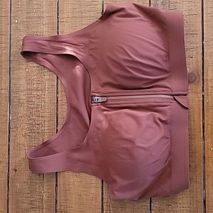 Zyia Black Front Zipper Access Bra